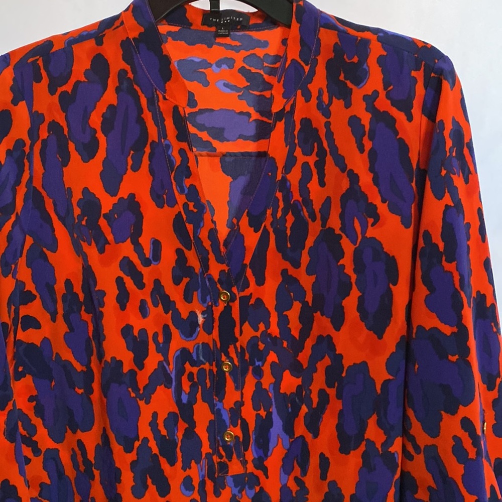The Limited Vibrant Red and Purple Midi Dress - Picture 3 of 6